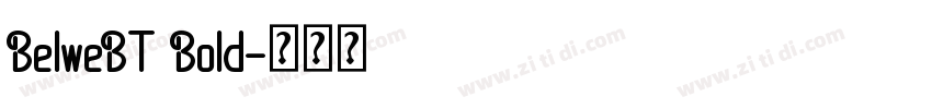 BelweBT Bold字体转换